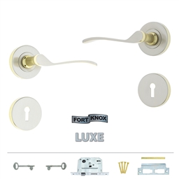 M7C40 - 2 Lever Lockset Fire Star Rose